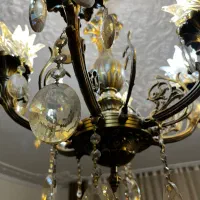 ۳ عدد لوستر برنج ۶ شاخه|لوستر و چراغ آویز|قزوین, |دیوار