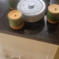 دیگ سنگی چهار نفره بهمراه 4 عدد پیاله آبگوشت خوری|ظروف پخت‌وپز|تهران, اختیاریه|دیوار