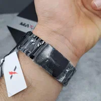 ساعت مکسفورت اورجینال سه موتور ژاپن فول استیل مشکی|ساعت|اصفهان, قائمیه|دیوار