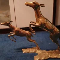 اهو و بچه اهو برنجی