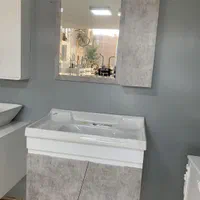 روشویی کابینتی طوسی ابعاد بزرگ