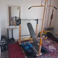 دستگاه بدنسازی ۳۲ کاره پروفیل ۶۰ دمبل و هالتر