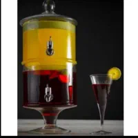 کلمن شربت شیشه ای دوطبقه