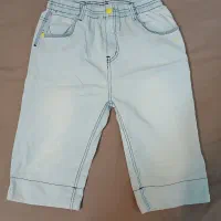 شلوارک کتان سفید پسرانه