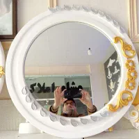 آینه گرد و قدی گچبری شده|آینه|قوچان, |دیوار