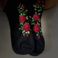 جوراب و ساقدست مجلسی گلدوزی