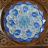 بشقاب میناکاری|صنایع دستی و سایر لوازم تزئینی|سبزوار, فرهنگیان|دیوار