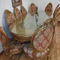 میز نهارخوری ۱۰ نفره سلطنتی کلاسیک، همراه صندلی