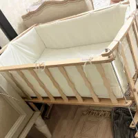 گهواره تخت کنار مادر با پشه بند