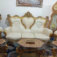 مبل سلطنتی *9نفره*چوب راش*کاور*جهیزیه