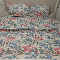 روتختی ۲نفره دورو ۶تیکه. وکاور تشک تخت بصورت تکی