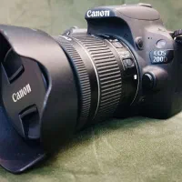 دوربین Canon EOS 200D + لنز ۱۸-۵۵ سالم و تمیز