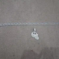 گردنبد فول نگین همراه با پلاک
