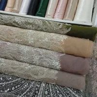 فروش انواع پارچه های کارشده مجلسی با چک صیادی|لباس|کاشمر, |دیوار