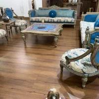 مبل کلاسیک فرانسوی همراه با غذاخوری|مبلمان خانگی و میز عسلی|لاهیجان, گلستان|دیوار