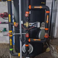 لولهکشی موتورخانه گرمایش کف استخر جکوزی پمپ اب|خدمات پیشه و مهارت|تهران, اختیاریه|دیوار