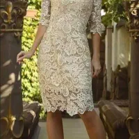 پیرهن گیپور سفید نونو