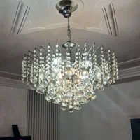 لوستر اشک اتریشی نقره ای
