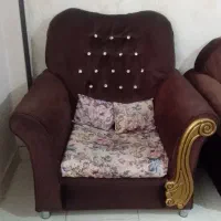 مبل پنج نفره .میز عسلی.میز تلویزیون سه تا باهم|مبلمان خانگی و میز عسلی|محمدیه-قزوین, |دیوار