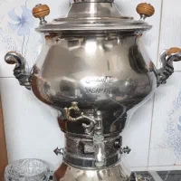 دو عدد سماور با سینی زیرش