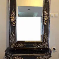 آینه کنسول|بوفه، ویترین، کنسول|اصفهان, خانه اصفهان|دیوار