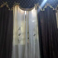 پرده مخمل وحریر همراه کتیبه