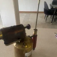 پریموس گوره ای نفتی قدیمی برنجی با الیاژ نقره