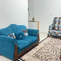 مبل و جلو مبلی به همراه رومیزی|مبلمان خانگی و میز عسلی|کرمانشاه, |دیوار