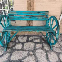 نیمکت چوبی فانتزی|صندلی و نیمکت|گلمکان, |دیوار