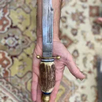 چاقو کهنه دسته شاخ