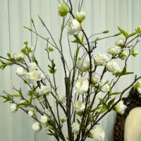گلدان سفالی طرح چوب با گل مصنوعی شکوفه|گل مصنوعی|تهران, جیحون|دیوار