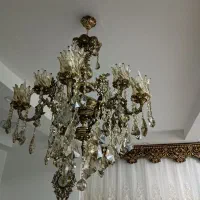 لوستر ده شاخه برنز