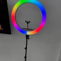 رینگ لایت + پایه ۲.۵ متری|دوربین عکاسی و فیلم‌برداری|مشهد, رضاشهر|دیوار