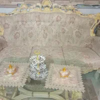 دو دست مبل تمیز و سالم همراه میز و بوفه|مبلمان خانگی و میز عسلی|سراب, |دیوار