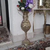 آینه شمعدان برنز گلدان برنز ساعت برنز اصل|آینه|نقده, |دیوار