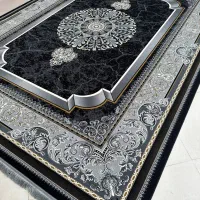 فرش ۷۰۰شانه نقشه کویر در رنگبندی فیلی دودی سرمه ای|فرش|کبودرآهنگ, |دیوار