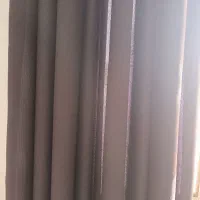 پرده طوسی چین دار|پرده، رانر، رومیزی|مشهد, سجادیه|دیوار