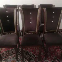 میز نهار خوری 6 نفره با شیشه 6 میل قیمت 7 تومن|میز و صندلی غذاخوری|قائمشهر, |دیوار