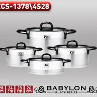 سرویس قابلمه استیل 8پارچه زیو ZiO ترکیهZCS-1378-28