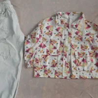 تعدادی لباس کاپشن پافر بلوزشلوار کوله صندل دخترانه|کفش و لباس بچه|تهران, شهرک غرب|دیوار
