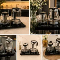 چای‌ساز برقی دیجیتال دو قوری / چای ساز / تبریز