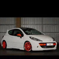 پژو 207i TU5 سفید/ تصادفی