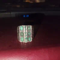 انگشتر زمرد پنجشیر افغانستان با نقره 925