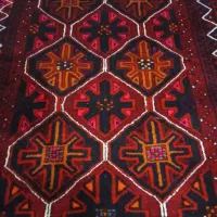 دوسه تخته فرش دستباف با پشم خالص