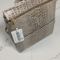 کوله پشتی چرم منط رنگ Mocha