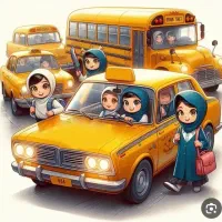 سرویس راننده خانم مدرسه