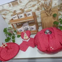 ست آشپزخانه شیک و خوش قیمت|سفره، حوله، دستمال آشپزخانه|برازجان, |دیوار