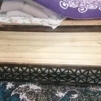 تخت خواب تک نفره سنتی چوبی