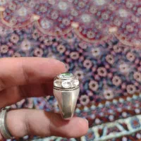 انگشتر نقره موزونایت|جواهرات|کرمانشاه, |دیوار