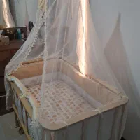 فروش گهواره چوبی مدل فرشته|اسباب و اثاث بچه|هشتگرد, فاز ۱ مهستان|دیوار